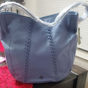 orYANY Periwinkle Shoulder Bag with Braided Details